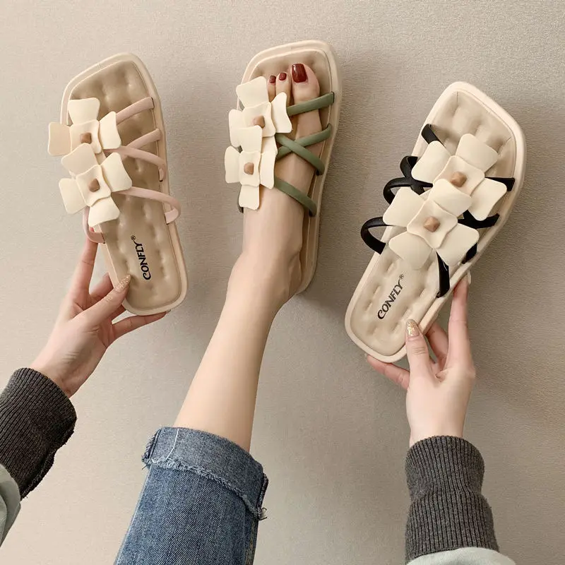 Женские сандалии и шлепанцы, летние модные Нескользящие шлепанцы с мягкой нескользящей подошвой и цветами, сказочные шлепанцы для студенто...
Женские сандалии и шлепанцы, летние модные Нескользящие шлепанцы с мягкой нескользящей подошвой и цветами, сказочные шлепанцы для студенто...