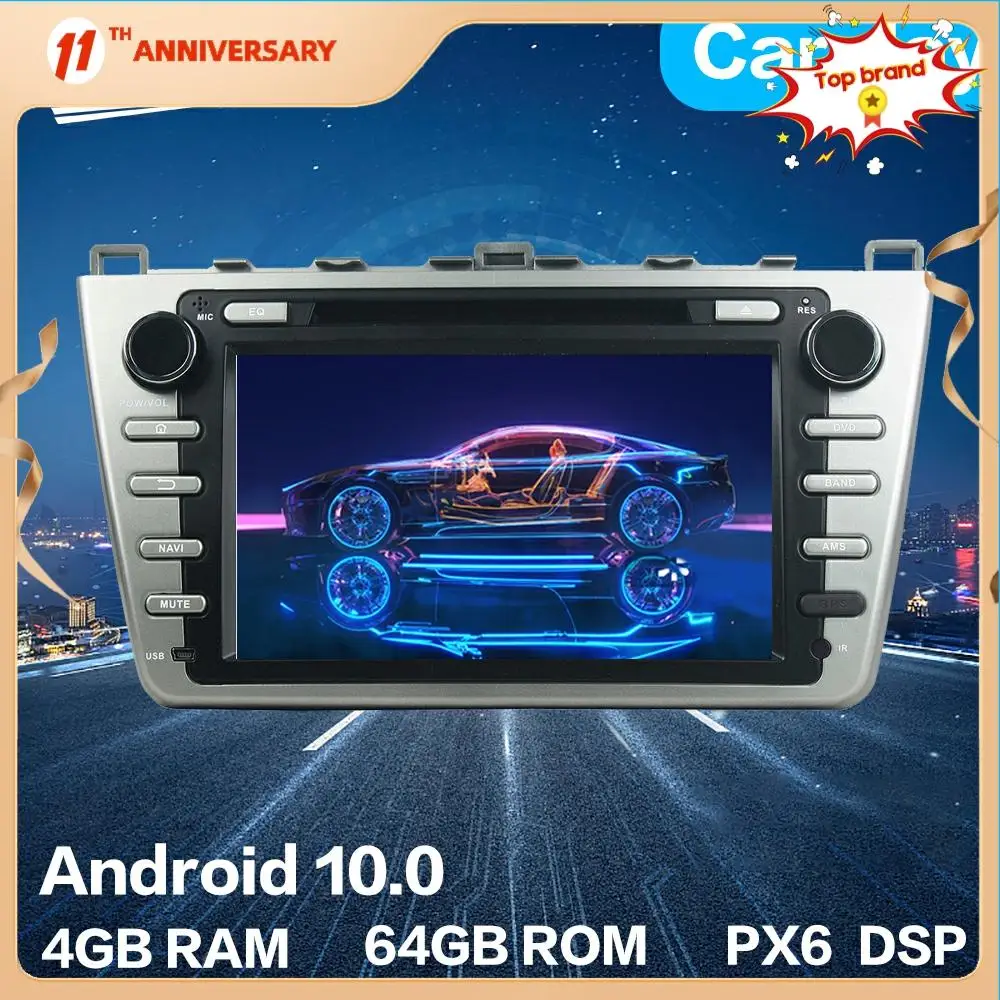 For Mazda 6 Atenza 2008 + Car Android Multimedia GPS Navigation Newest 10.0 4G 64GB PX6 Auto Stereo radio DVD Player DSP Carplay
For Mazda 6 Atenza 2008 + Car Android Multimedia GPS Navigation Newest 10.0 4G 64GB PX6 Auto Stereo radio DVD Player DSP Carplay