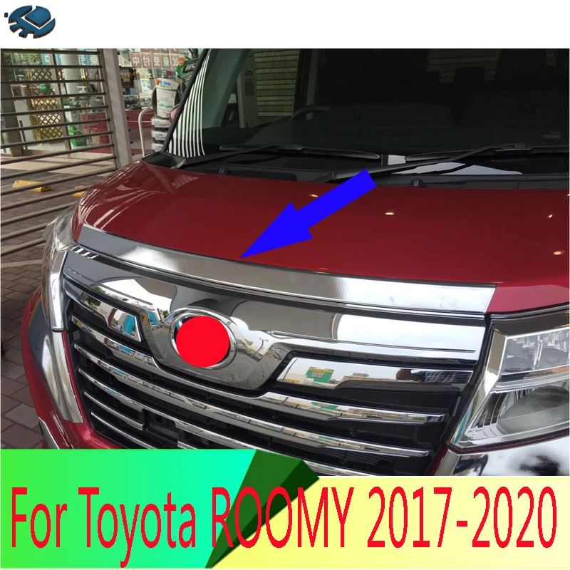 

For Toyota ROOMY 2016-2020 Front Hood Bonnet Grill Grille Bumper Lip Mesh Trim Cover Molding Car Styling Kit Sticker