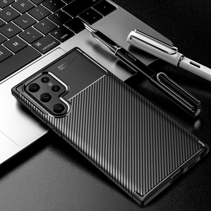 For Samsung Galaxy S22 Ultra Case Soft Silicon Cover Carbon Fiber TPU Shockproof Case For Galaxy S22 Plus 5G
For Samsung Galaxy S22 Ultra Case Soft Silicon Cover Carbon Fiber TPU Shockproof Case For Galaxy S22 Plus 5G