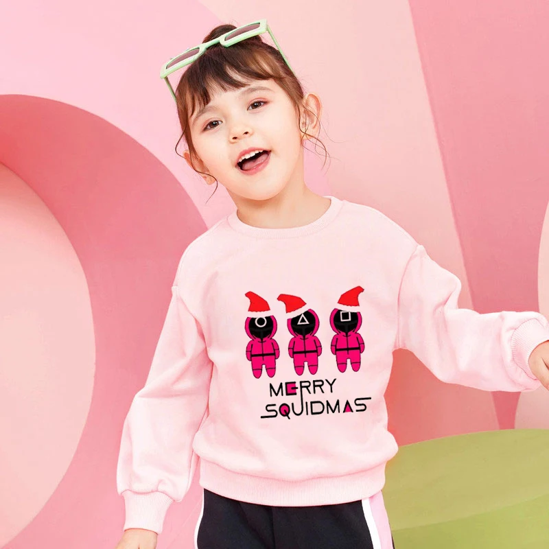 Children's Baby Animation Clothing Wimter Printed Cartoon Clothes Sweatshirt Little Boys And Girls Squid Game Ostume Christmas
Children's Baby Animation Clothing Wimter Printed Cartoon Clothes Sweatshirt Little Boys And Girls Squid Game Ostume Christmas