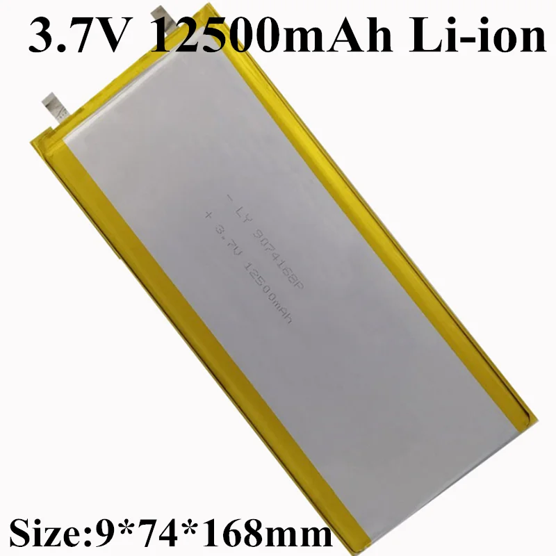 Распродажа! 10 шт. GTK 9074168 3,7 V 12500mAh полимерная литиевая батарея Внешний аккумулятор мобильный светодиодный аккумулятор
Распродажа! 10 шт. GTK 9074168 3,7 V 12500mAh полимерная литиевая батарея Внешний аккумулятор мобильный светодиодный аккумулятор