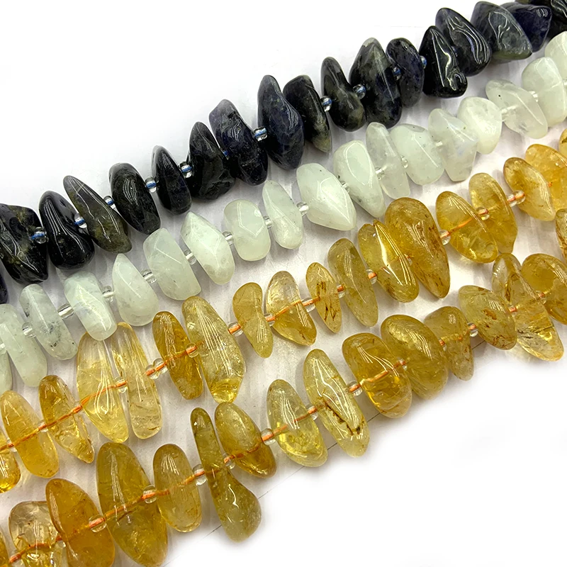 Natural Moonstone Citrines Cordierite Stone Beads 15'' Stick Spike DIY Loose Beads For Jewelry Making Beads Women Men Necklace
Natural Moonstone Citrines Cordierite Stone Beads 15'' Stick Spike DIY Loose Beads For Jewelry Making Beads Women Men Necklace