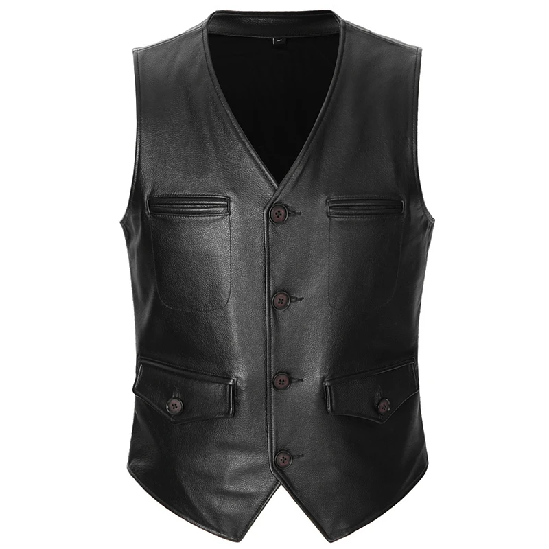 2021 New Arrival Vests For Men Slim Fit Mens Cowhide Vest Male Waistcoat Casual Business Genuine Leather Sleeveless Jacket
2021 New Arrival Vests For Men Slim Fit Mens Cowhide Vest Male Waistcoat Casual Business Genuine Leather Sleeveless Jacket