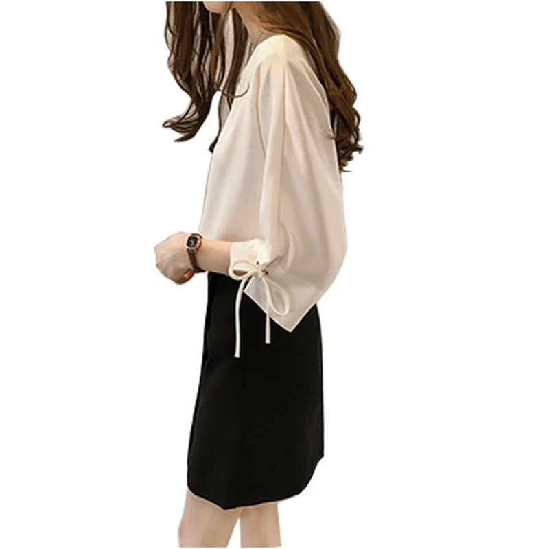 Spring Autumn Tops Office Ladies Blouse Long Sleeve Bow Loose White Shirt Female Work Blouses Blusas
Spring Autumn Tops Office Ladies Blouse Long Sleeve Bow Loose White Shirt Female Work Blouses Blusas