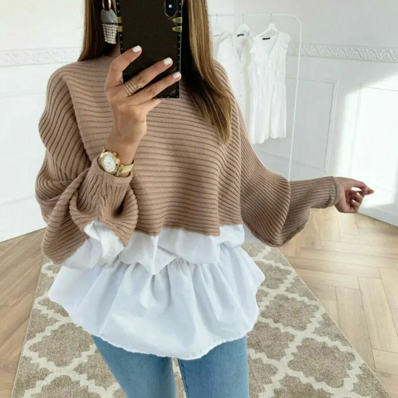 Women Autumn Long Sleeve Casual Shirt Ladies Round-neck Tops Blouse Plus Size
Women Autumn Long Sleeve Casual Shirt Ladies Round-neck Tops Blouse Plus Size