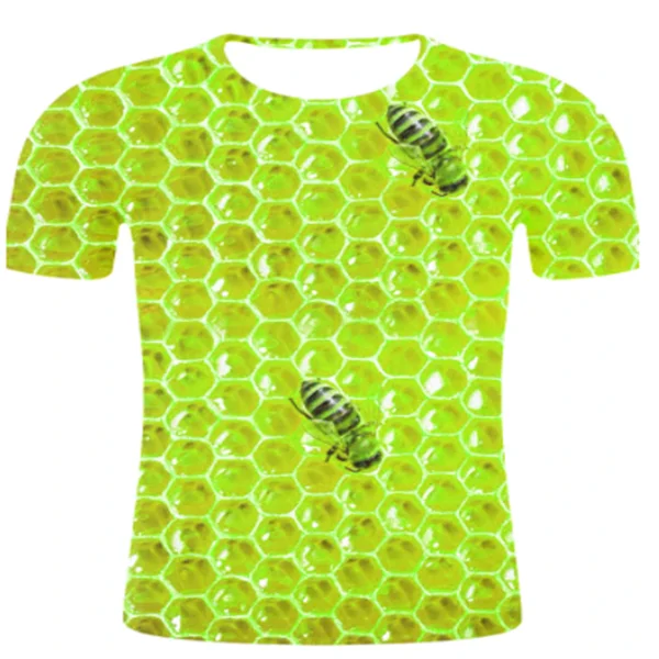 Bee T-shirt summer loose T-shirt top new 3D printing animal short-sleeved Harajuku casual hip-hop street O-neck pullover
Bee T-shirt summer loose T-shirt top new 3D printing animal short-sleeved Harajuku casual hip-hop street O-neck pullover