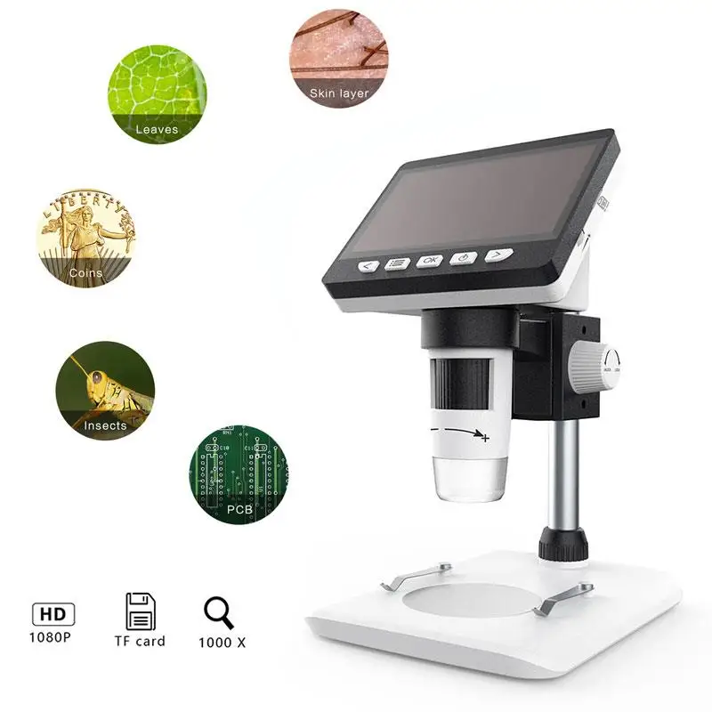 8LED 4.3 Inch Display Inspection Screen Microscope Electron Microscope Practical Durable Mobile Phones Photos
8LED 4.3 Inch Display Inspection Screen Microscope Electron Microscope Practical Durable Mobile Phones Photos