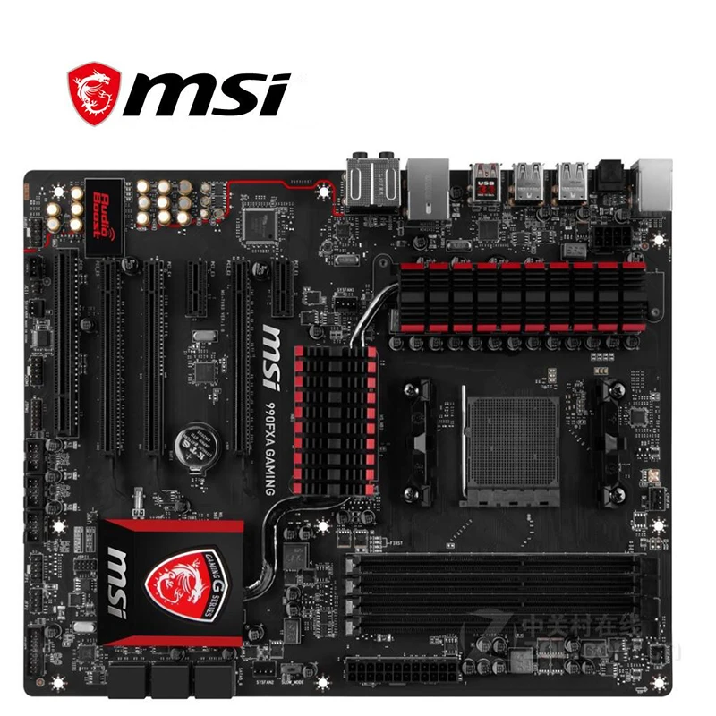 Материнская плата для игрового компьютера MSI 990FXA USB3.0 SATA III AM3 + DDR3 AMD 990 990FX 990X