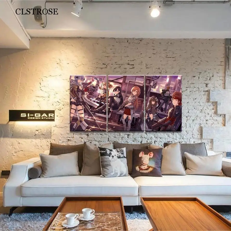 Modern Three-Piece Canvas Painting Anime Asuna Sword Art Online Art Posters Home Decor for Childrens Room Frameless Hd Pictures
Modern Three-Piece Canvas Painting Anime Asuna Sword Art Online Art Posters Home Decor for Childrens Room Frameless Hd Pictures