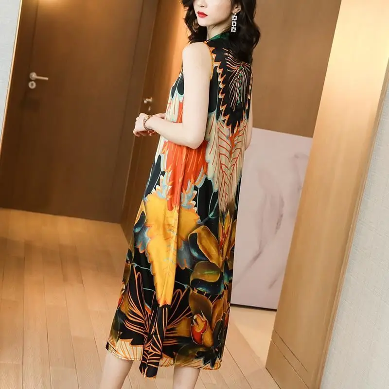 2021 Women Spring Summer Casual Floral Print Maxi Dress Female Sleeveless A-Line Ruffles Dress Ladies Vintage Loose Vestidos J64
2021 Women Spring Summer Casual Floral Print Maxi Dress Female Sleeveless A-Line Ruffles Dress Ladies Vintage Loose Vestidos J64