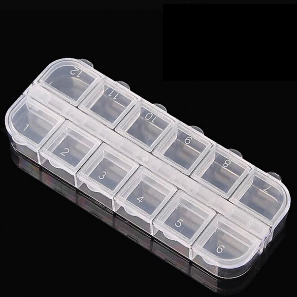 New 12 Plastic Organizer Box Compartment Empty Storage Case Rhinestones Dired Flower Nail Art Products Earring Jewelry Container
New 12 Plastic Organizer Box Compartment Empty Storage Case Rhinestones Dired Flower Nail Art Products Earring Jewelry Container