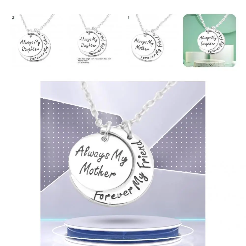 Women Necklace Trendy Gift Smooth Surface Mom Daughter Pendant Necklace for Dating Party Necklace Party Necklace
Women Necklace Trendy Gift Smooth Surface Mom Daughter Pendant Necklace for Dating Party Necklace Party Necklace
