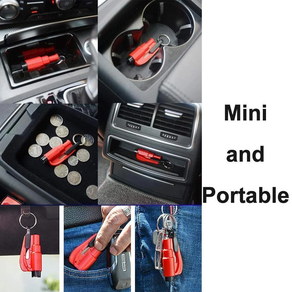 3 in 1 Car Life Keychain Portable Car Safety Hammer Spring Escape Hammer Window Breaker Punch Seat Belt Cutter Hammer Key Chain
3 in 1 Car Life Keychain Portable Car Safety Hammer Spring Escape Hammer Window Breaker Punch Seat Belt Cutter Hammer Key Chain