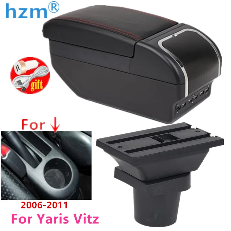 Автомобильный подлокотник для Toyota Yaris Vitz 2006-2011 контейнер хранения хэтчбека |