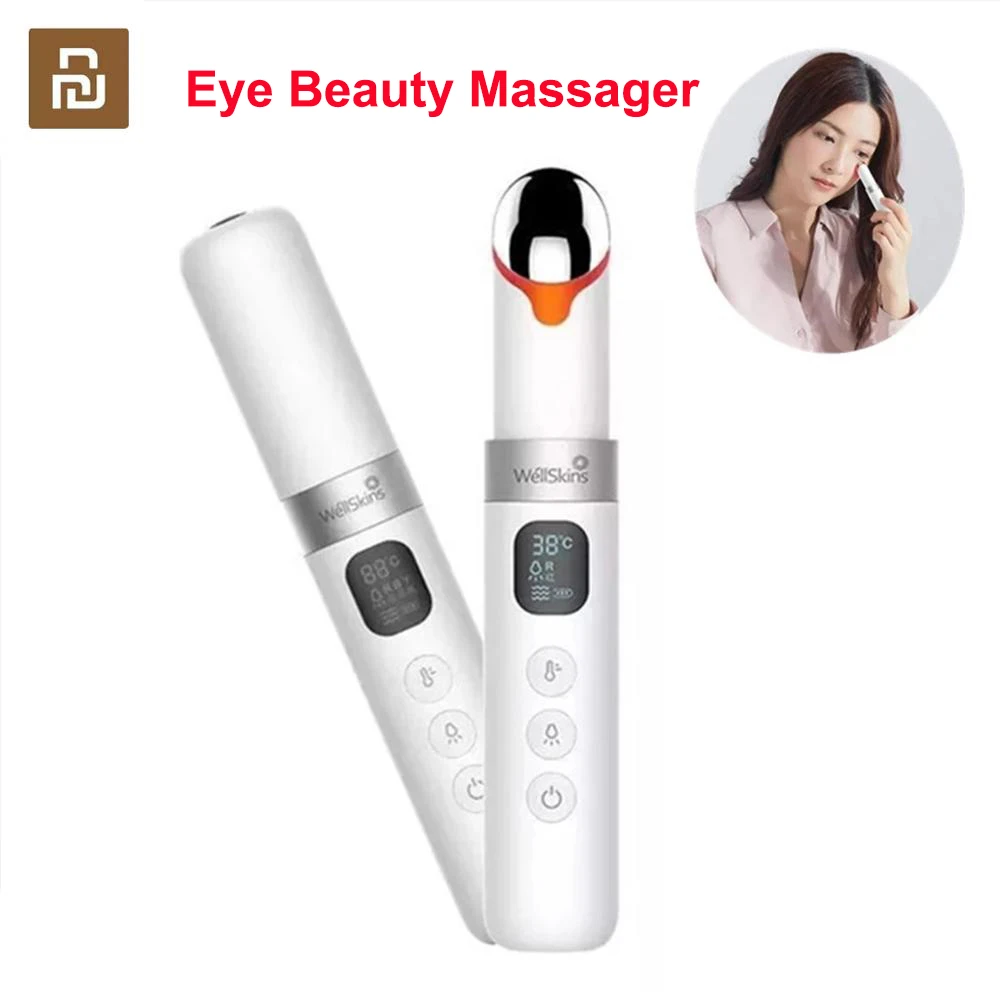 Youpin WéllSkins LCD Display Color Light Eyes Massager Wand USB Eye Beauty Stick Heated Black Gallstone Magnetic Vibration 
Youpin WéllSkins LCD Display Color Light Eyes Massager Wand USB Eye Beauty Stick Heated Black Gallstone Magnetic Vibration