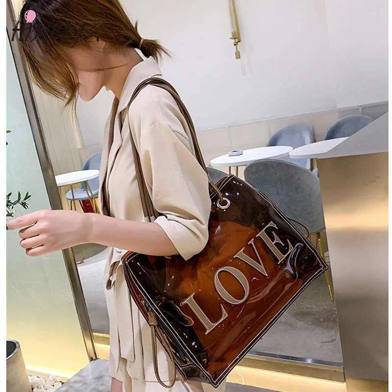 New Fashion Transparent Bags for Women 2023 Ladies Shoulder Bag Female Large Capacity Handbag Big High Quality Letter Tote BG510
New Fashion Transparent Bags for Women 2023 Ladies Shoulder Bag Female Large Capacity Handbag Big High Quality Letter Tote BG510