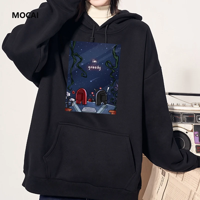 2021 Harajuku Kawaii Among Us Game printed women's Hoodie cartoon image Cute funny Autumn/winter loose Sweatshirt students Tops
2021 Harajuku Kawaii Among Us Game printed women's Hoodie cartoon image Cute funny Autumn/winter loose Sweatshirt students Tops