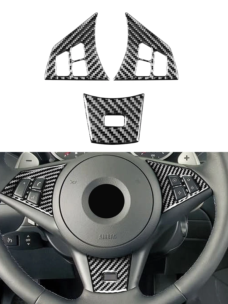 3pcs car Interior Carbon Fiber Steering wheel set Stickers Decorative Auto modelling Accessories For BMW 6 series M6 2004-2010
3pcs car Interior Carbon Fiber Steering wheel set Stickers Decorative Auto modelling Accessories For BMW 6 series M6 2004-2010