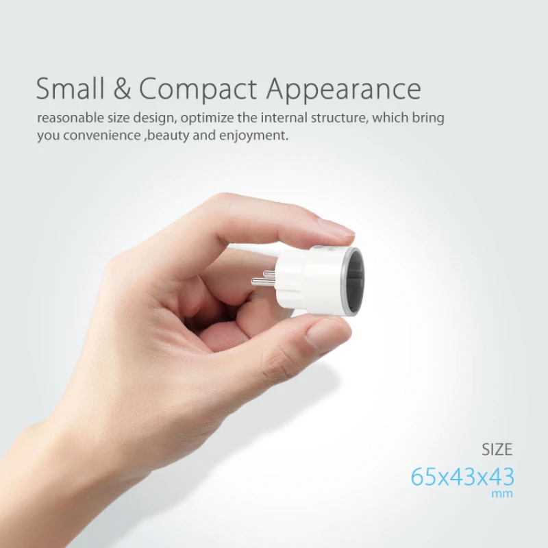 Newest Smart Home WiFi Power Plug RF One Key ON/OFF Appliances Remote ControlTiming ON/OFF Set Delayed Tasks Wifi Devices Switch
Newest Smart Home WiFi Power Plug RF One Key ON/OFF Appliances Remote ControlTiming ON/OFF Set Delayed Tasks Wifi Devices Switch
