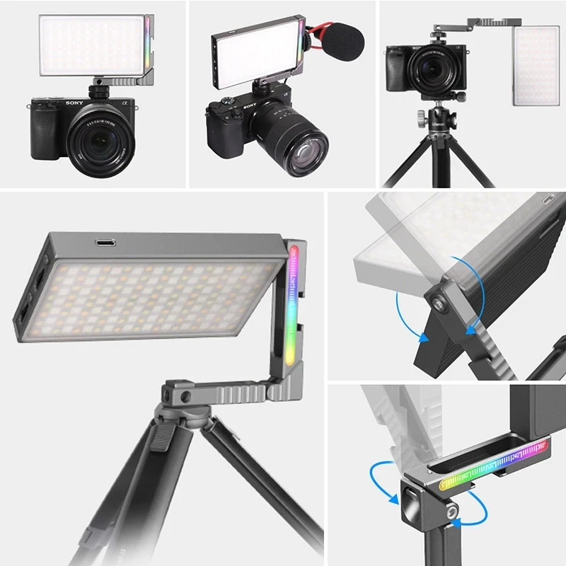 Ulanzi R70 Full Color Metal RGB LED Video Light 1/4 Cold Shoe Mount Adjustable Bracket for Mount DSLR SLR Camera Light
Ulanzi R70 Full Color Metal RGB LED Video Light 1/4 Cold Shoe Mount Adjustable Bracket for Mount DSLR SLR Camera Light