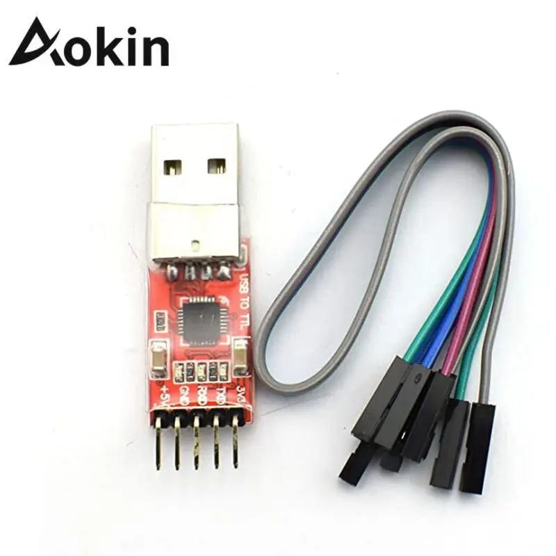 

Aokin CP2102 For Arduino USB To TTL Serial UART STC Download Cable Super Brush Line With Dupont Cable