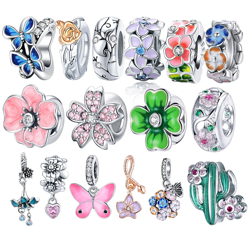 WOSTU Authentic 925 Sterling Silver Colorful Flowers Beads Charms Pendant Fit Bracelets Women Fashion DIY Jewelry Gift Making
WOSTU Authentic 925 Sterling Silver Colorful Flowers Beads Charms Pendant Fit Bracelets Women Fashion DIY Jewelry Gift Making