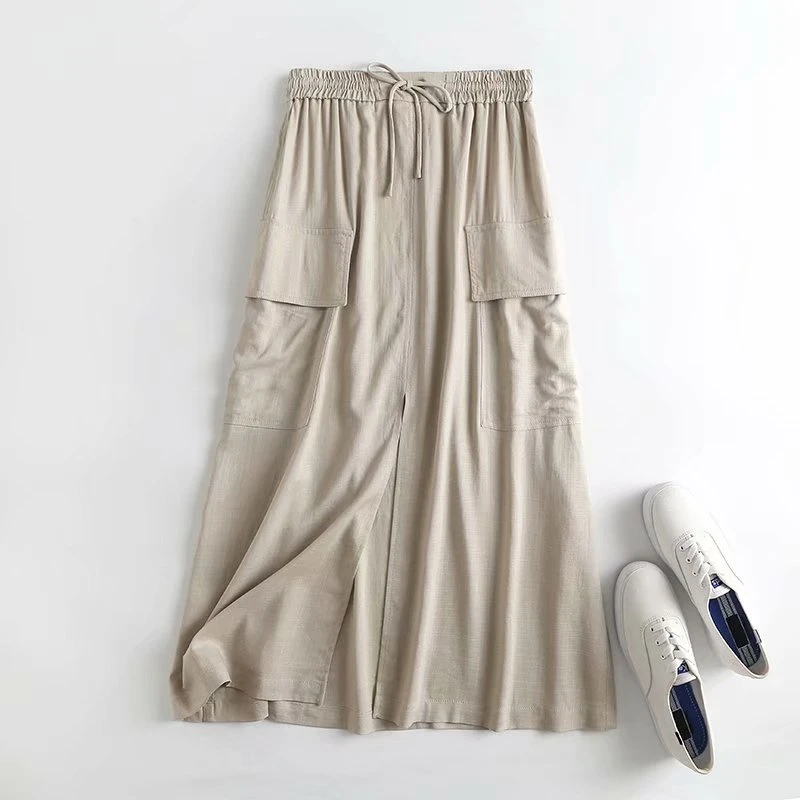 Summer New Linen Cotton Skirt Fashion Big Pocket Tooling Skirt Big Skirt Cotton Hemp Skirt long skirt Casual Loose Skirt
Summer New Linen Cotton Skirt Fashion Big Pocket Tooling Skirt Big Skirt Cotton Hemp Skirt long skirt Casual Loose Skirt