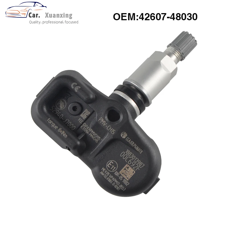 OEM 4260748030 Tire Pressure Sensor Monitoring System 315 MHz PMV-C015 For Toyota Camry Tacoma Land Cruiser 42607-48030
OEM 4260748030 Tire Pressure Sensor Monitoring System 315 MHz PMV-C015 For Toyota Camry Tacoma Land Cruiser 42607-48030