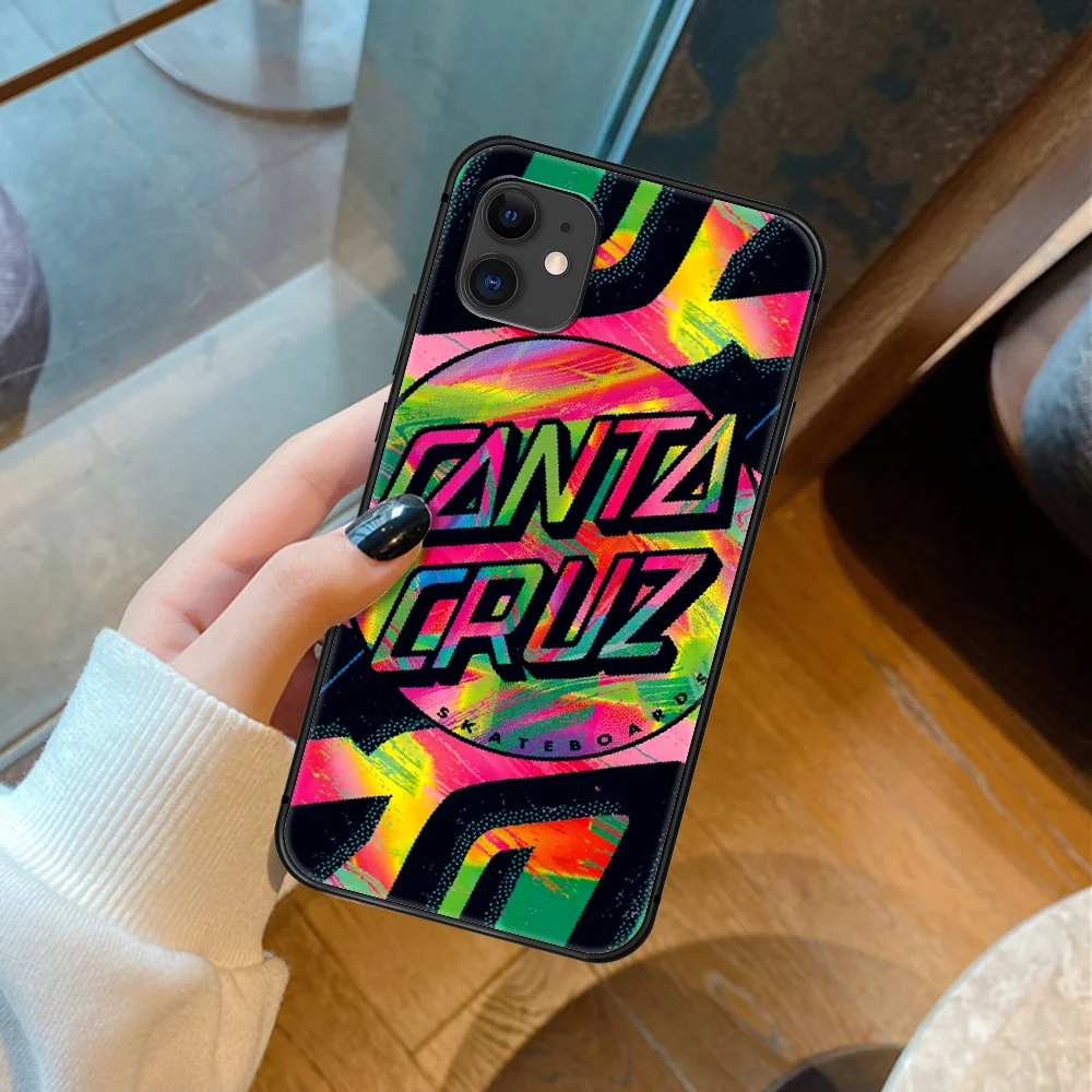 Santa Cruz скейтборда тренд граффити чехол для телефона iPhone 5 5S SE 2020 6 6S 7 8 плюс размер 11