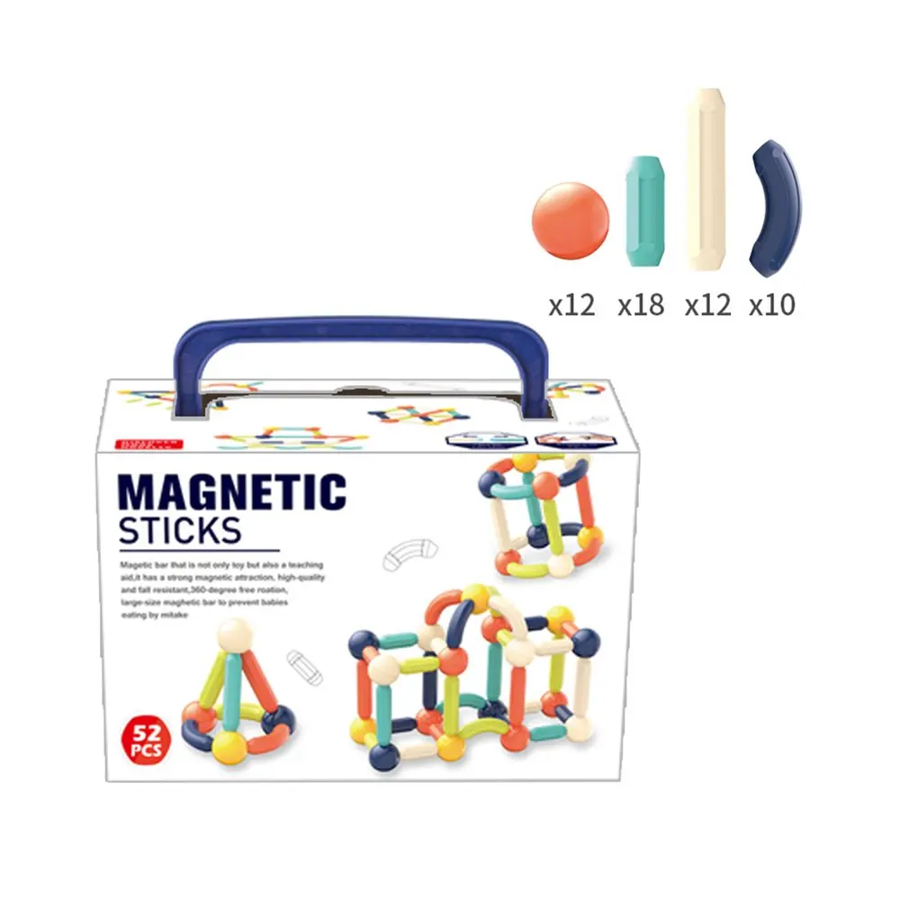 Variety Magnetic Stick Children's Anti-swallowing Large Particles Early Education Educational Toy Building Block Set
Variety Magnetic Stick Children's Anti-swallowing Large Particles Early Education Educational Toy Building Block Set