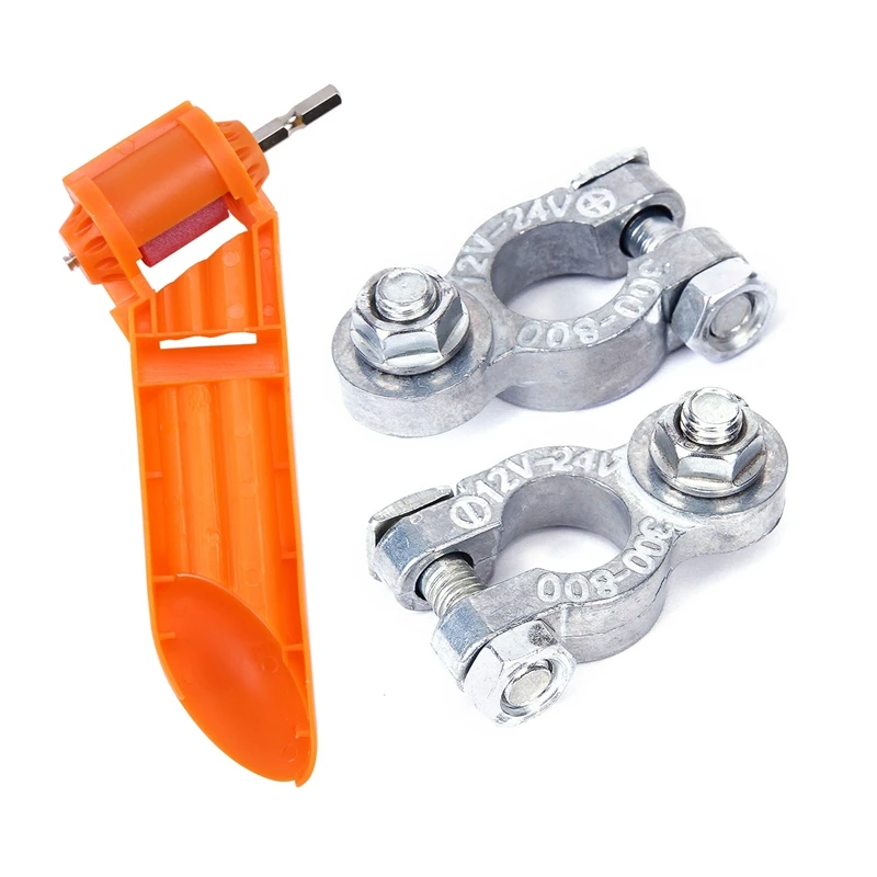 2 шт. зажимной соединитель, положительный анодный цинковый зажим для батареи с точилкой, корундовый шлифовальный круг, электроинструмент 
2 шт. зажимной соединитель, положительный анодный цинковый зажим для батареи с точилкой, корундовый шлифовальный круг, электроинструмент