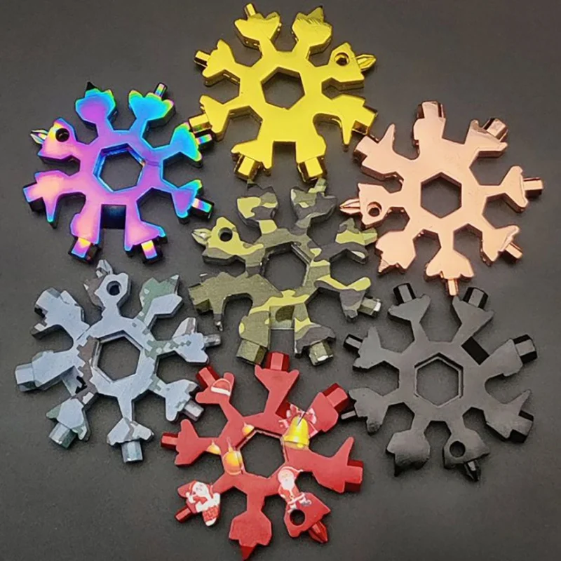 Mini Outdoor Snowflake EDC Tactical Stainless Steel Tools Card+Ring Survival Tourism Multi Portable Tools Newest 
Mini Outdoor Snowflake EDC Tactical Stainless Steel Tools Card+Ring Survival Tourism Multi Portable Tools Newest