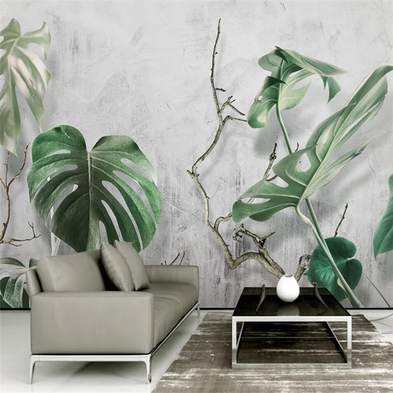 wellyu 3d green plants Monstera branch forest TV background wall custom large mural environmental wallpaper papel de parede
wellyu 3d green plants Monstera branch forest TV background wall custom large mural environmental wallpaper papel de parede