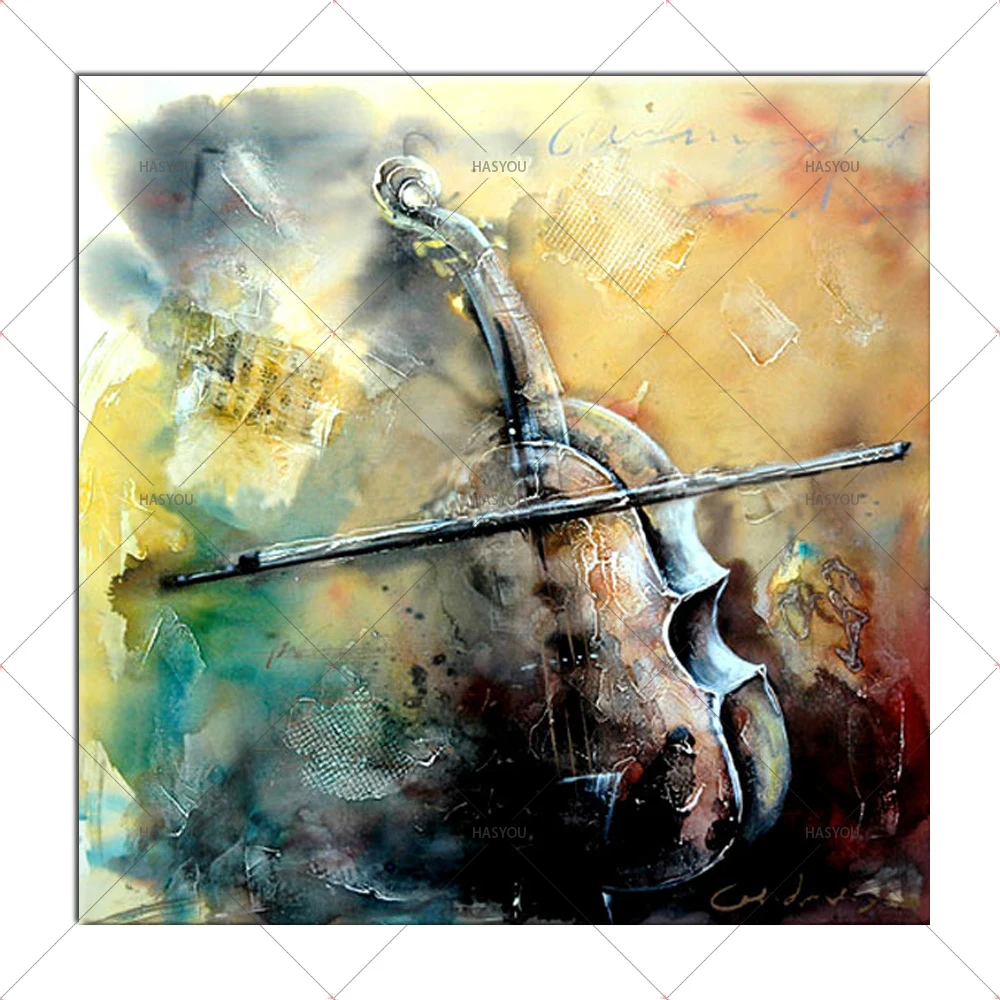 Top Art 100% Hand painted Canvas Oil Paintings Violin Musical Abstract Painting For Wall Decor Unique Craft NO Frame
Top Art 100% Hand painted Canvas Oil Paintings Violin Musical Abstract Painting For Wall Decor Unique Craft NO Frame