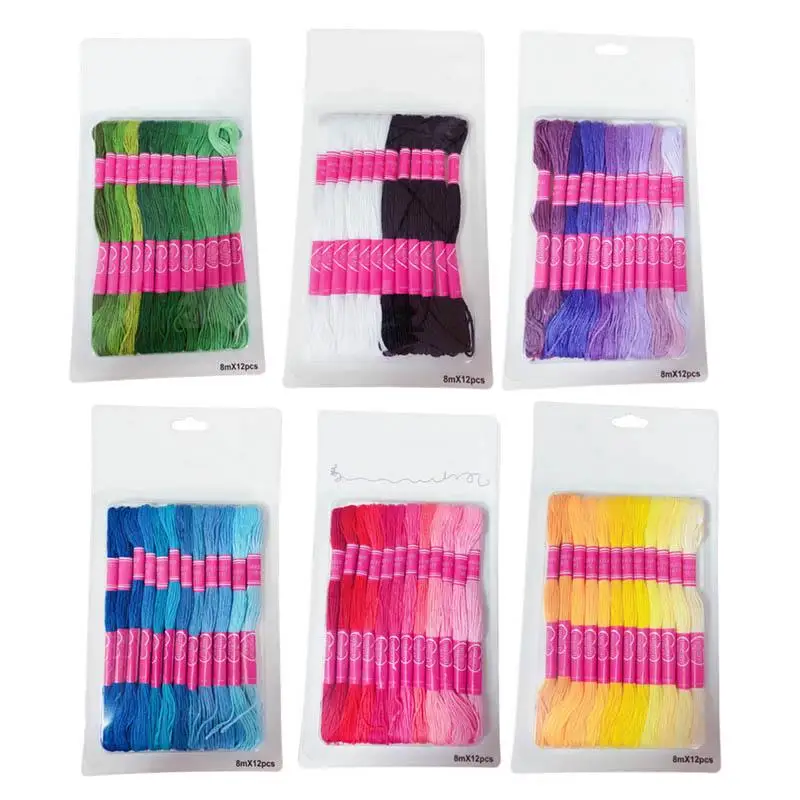 12Pcs Multicolor Similar DMC Thread Cross Stitch Cotton Sewing Skeins Embroidery Thread Floss Kit DIY Sewing Tools
12Pcs Multicolor Similar DMC Thread Cross Stitch Cotton Sewing Skeins Embroidery Thread Floss Kit DIY Sewing Tools