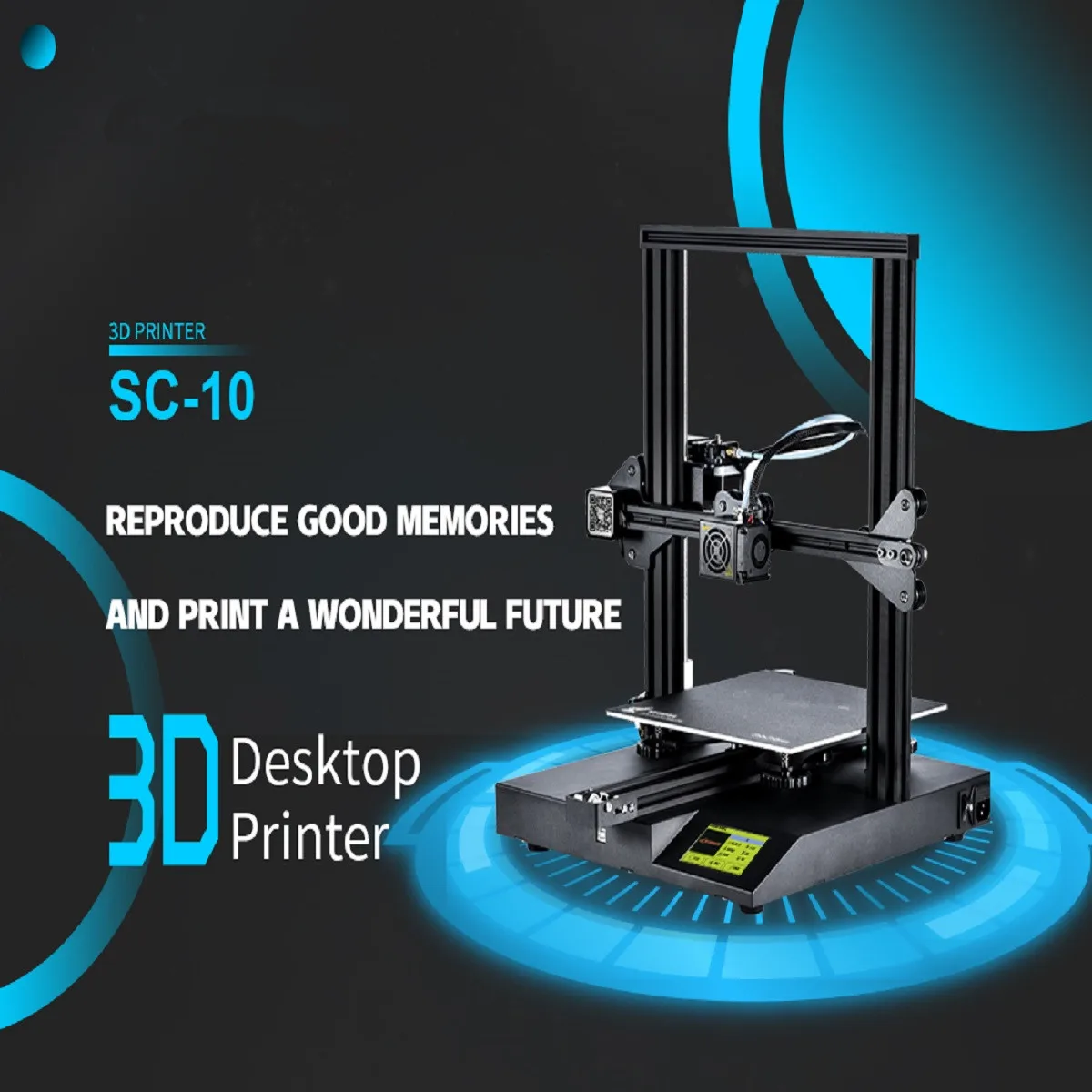 SC-10 DIY 3D Printer Kit Silent Printing 235x235x280mm Print Size Volume Built-in Safety Power Supply Filament Run Out Detection
SC-10 DIY 3D Printer Kit Silent Printing 235x235x280mm Print Size Volume Built-in Safety Power Supply Filament Run Out Detection