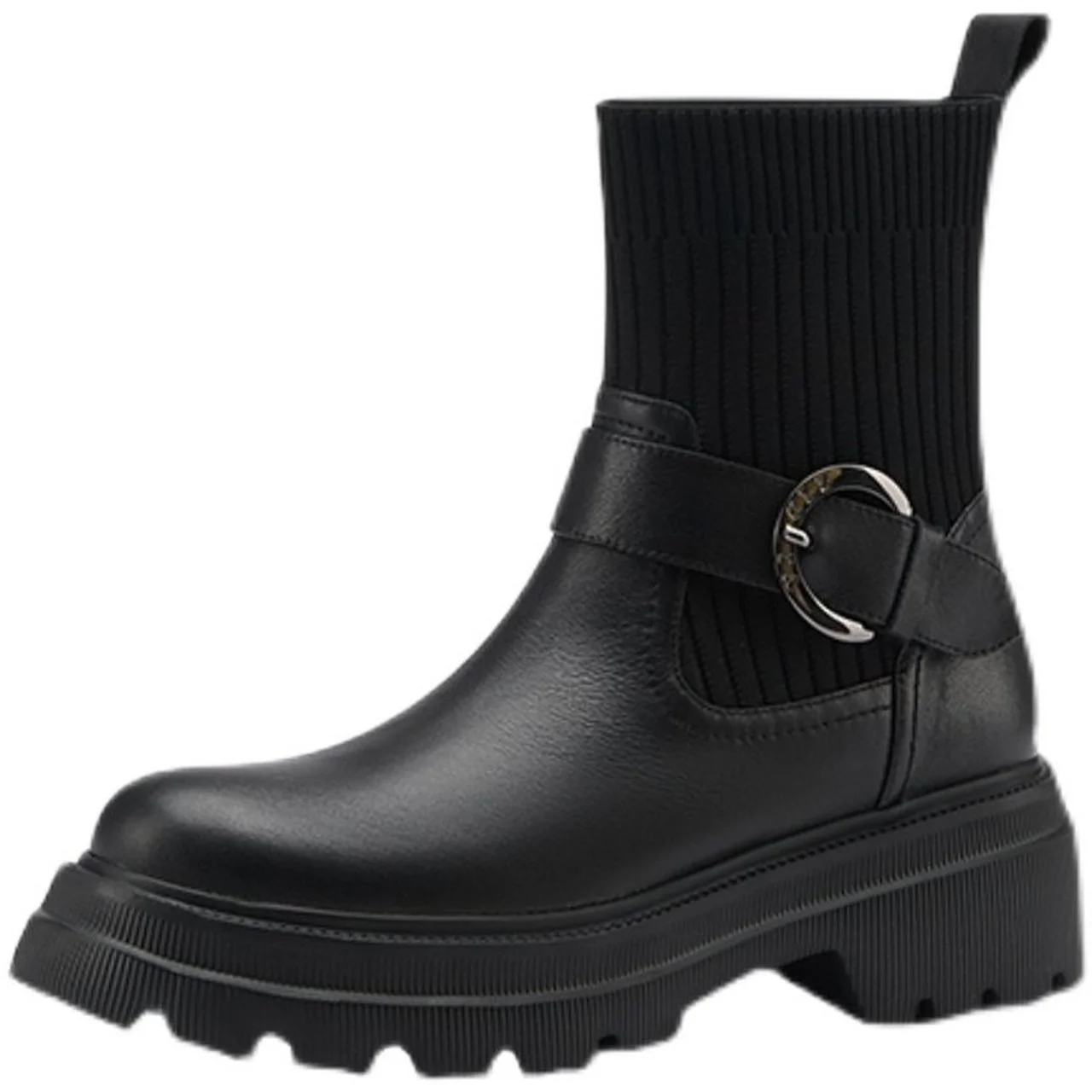 2021 fashion round toe autumn/winter ankle boots knitted stretch boots leather simple women's shoes square heel ankle boots
2021 fashion round toe autumn/winter ankle boots knitted stretch boots leather simple women's shoes square heel ankle boots