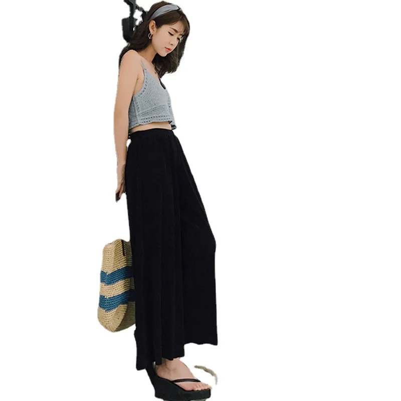Pregnant Women's Summer Wear 9-point Ice Silk Wide Leg Pants Chiffon Loose Thin Wear Large Fashion Pants
Pregnant Women's Summer Wear 9-point Ice Silk Wide Leg Pants Chiffon Loose Thin Wear Large Fashion Pants