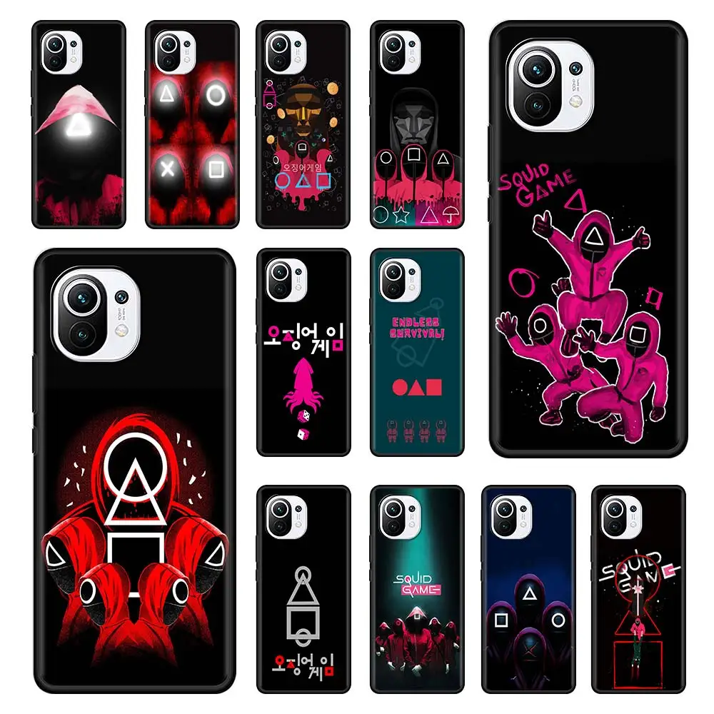 Caartoon Squid Game Phone Case For Xiaomi Mi 11Lite 10T Note 10 9T Pro 8 A2 Lite CC9 CC9E 11Ultra Black Soft Silicone Cover
Caartoon Squid Game Phone Case For Xiaomi Mi 11Lite 10T Note 10 9T Pro 8 A2 Lite CC9 CC9E 11Ultra Black Soft Silicone Cover