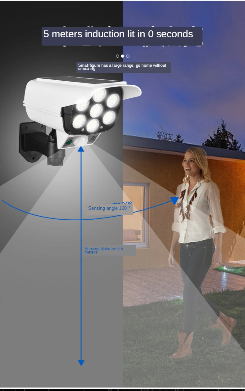 Solar Outdoor Simulation Monitoring Super Bright Human Body Induction Camera Home New Rural Courtyard Lighting Anti-Thief Light
Solar Outdoor Simulation Monitoring Super Bright Human Body Induction Camera Home New Rural Courtyard Lighting Anti-Thief Light
