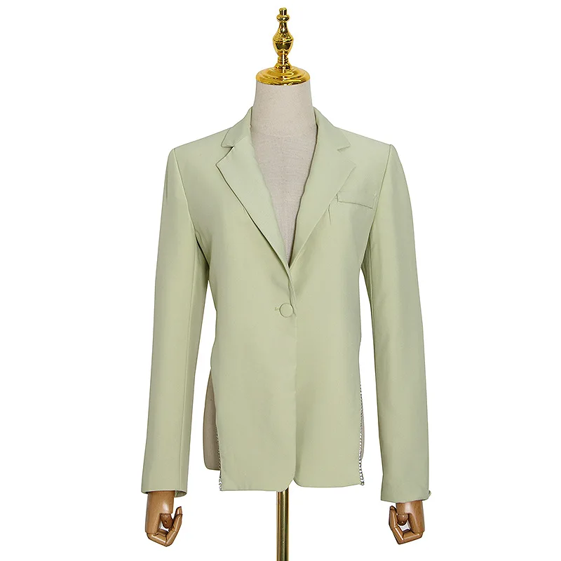 Small new fashion temperament sexy big backless nail diamond trim waist suit jacket women
Small new fashion temperament sexy big backless nail diamond trim waist suit jacket women