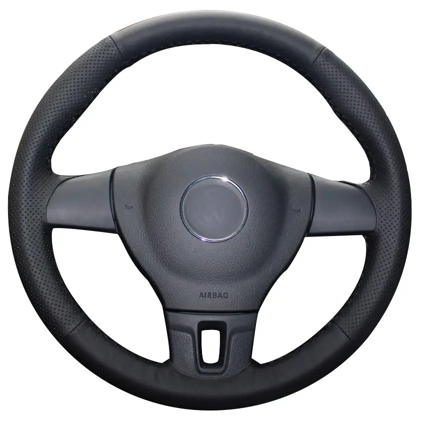 DIY Custom Hand Stitching Black Natural Leather Car Steering Wheel Cover for Volkswagen VW Tiguan Lavida Passat B7 Jetta Mk6
DIY Custom Hand Stitching Black Natural Leather Car Steering Wheel Cover for Volkswagen VW Tiguan Lavida Passat B7 Jetta Mk6