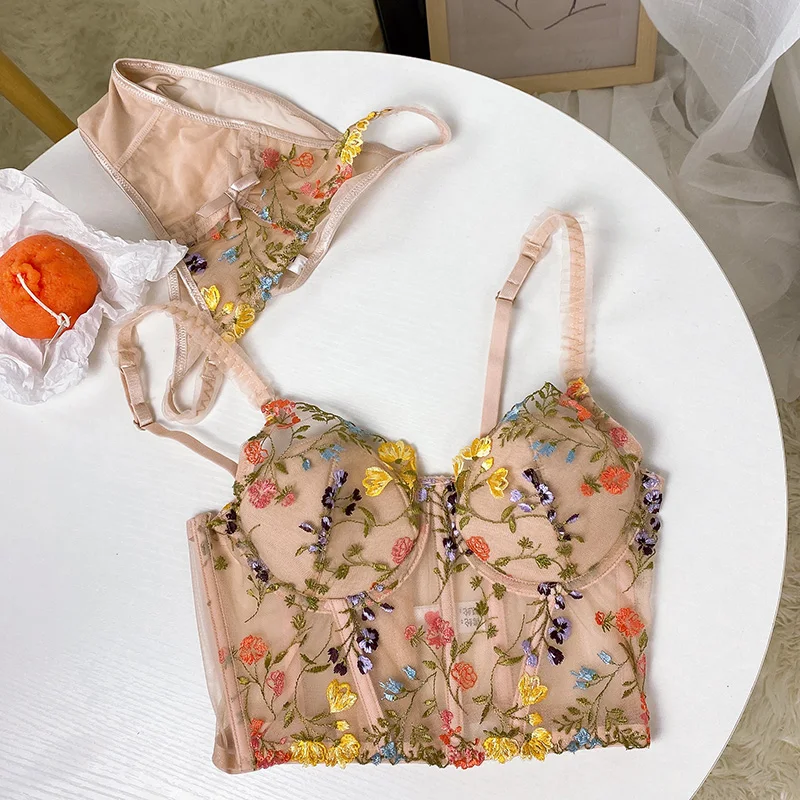French lingerie sexy embroidered lace mesh rabbit ears ultra-thin steel ring underwear set vest slim body shaping bra and panty
French lingerie sexy embroidered lace mesh rabbit ears ultra-thin steel ring underwear set vest slim body shaping bra and panty