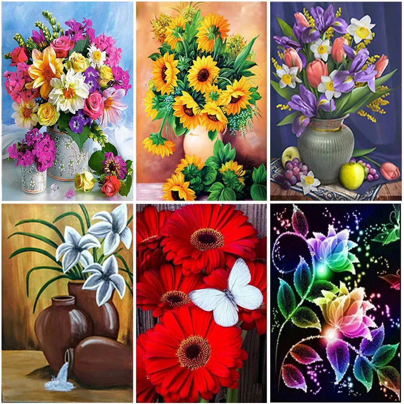 DIY Flower 5D Diamond Painting Full Round Drill Scenic Diamond Embroidery Cross Stitch Mosaic Kits Wall Art Home Decor
DIY Flower 5D Diamond Painting Full Round Drill Scenic Diamond Embroidery Cross Stitch Mosaic Kits Wall Art Home Decor