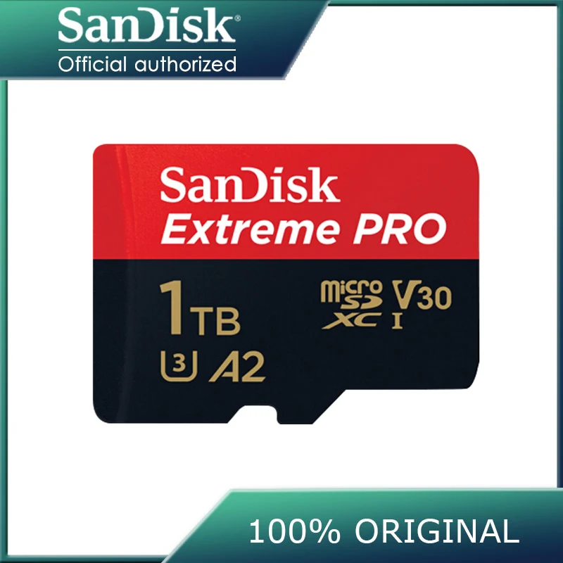 Карта памяти SanDisk Extreme Pro micro sd 64 ГБ 128 32 512 класс 10 карта U3 A2 V30 1 ТБ tf флеш-карта для gopro