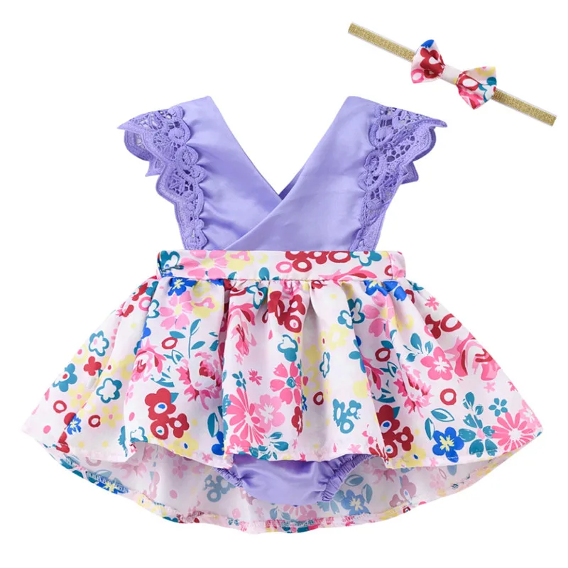 Toddler Baby Kids Girls Lace Print Princess Dress V-neck Sleeveless Romper Bow Headband Outfits Baby Clothing Vestido
Toddler Baby Kids Girls Lace Print Princess Dress V-neck Sleeveless Romper Bow Headband Outfits Baby Clothing Vestido