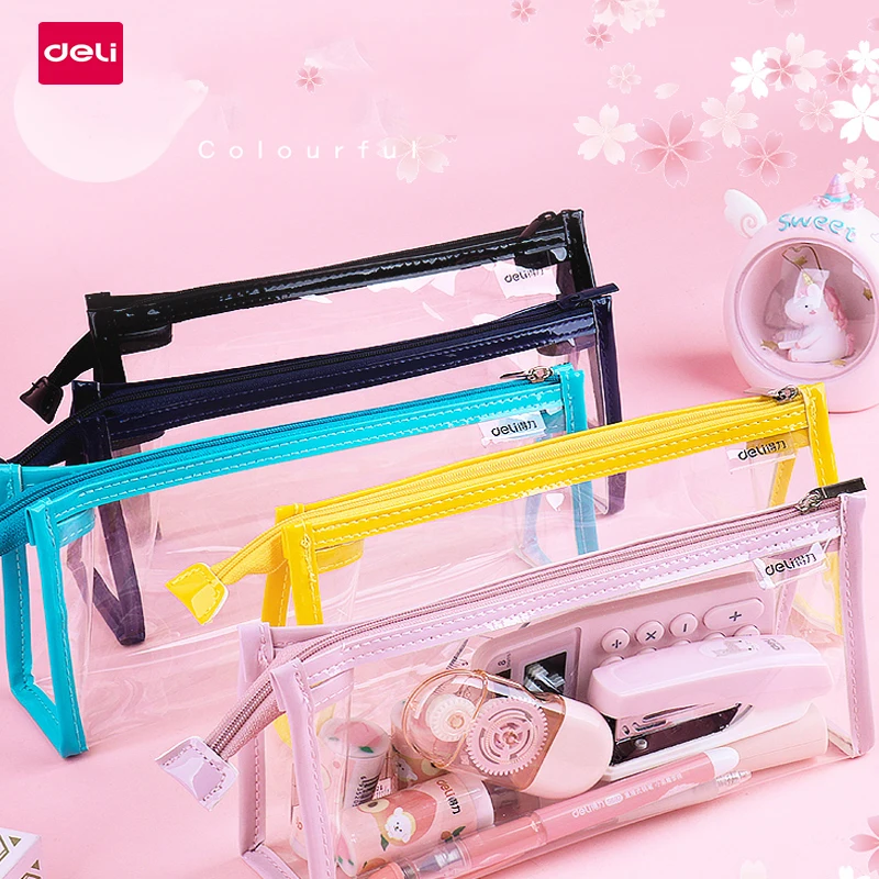 Deli Transparent Pencil Case Simple Large-capacity Pencil Case For Junior High School Students Exams Available
Deli Transparent Pencil Case Simple Large-capacity Pencil Case For Junior High School Students Exams Available