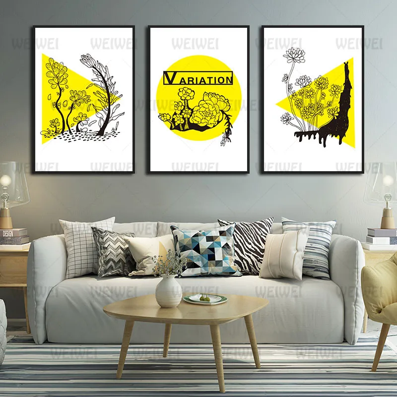 Modern Style Mural Yellow Graphics and Flower Frameless Poster Home Bedroom Fresco Living Room Decoration Canvas Painting Print
Modern Style Mural Yellow Graphics and Flower Frameless Poster Home Bedroom Fresco Living Room Decoration Canvas Painting Print