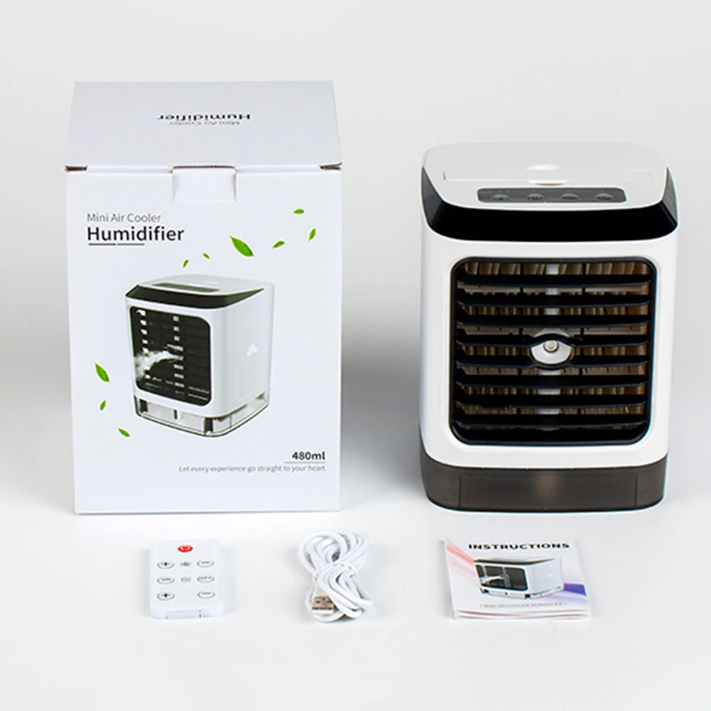 3 In 1 Mini Air Conditioner Air Cooler 7 Colors LED Conditioning Humidifier Purifier USB Desktop Cooling Fan + Remote Controller
3 In 1 Mini Air Conditioner Air Cooler 7 Colors LED Conditioning Humidifier Purifier USB Desktop Cooling Fan + Remote Controller